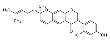 7-(2,4-dihydroxyphenyl)-2-methyl-2-(4-methylpent-3-en-1-yl)-7,8-dihydro-2H,6H-pyrano[3,2-g]chromen-6-one_688039-83-0