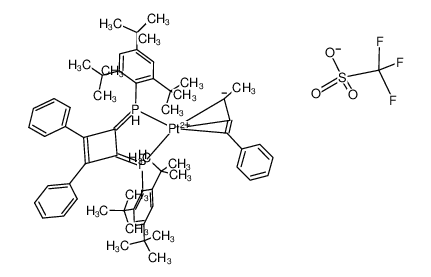[Pt(η3-1-methyl-3-phenylallyl)(1,2-diphenyl-3,4-bis[(2,4,6-tri-tert-butylphenyl)phosphinidene]cyclobutene)]OTf_688048-54-6