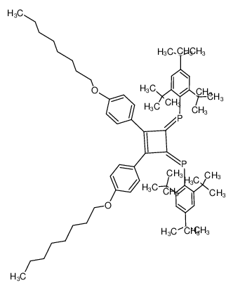 1,2-bis(4-octyloxyphenyl)-3,4-bis[(2,4,6-tri-tert-butylphenyl)phosphinidene]cyclobutene_688048-61-5