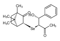 (1R,3S,4S)-3-(((1R,2S)-1-hydroxy-3-oxo-1-phenylbutan-2-yl)selanyl)-1,7,7-trimethylbicyclo[2.2.1]heptan-2-one_688048-81-9