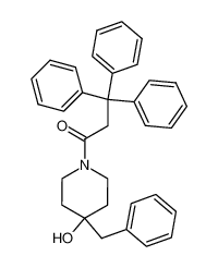 1-(4-Benzyl-4-hydroxy-piperidin-1-yl)-3,3,3-triphenyl-propan-1-one_68808-82-2