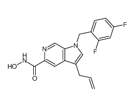 3-allyl-1-(2,4-difluorobenzyl)-N-hydroxy-1H-pyrrolo[2,3-c]pyridine-5-carboxamide_688314-42-3