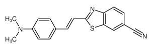 2-[2-[4-(dimethylamino)phenyl]ethenyl]-1,3-benzothiazole-6-carbonitrile_688328-61-2