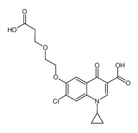 6-{2-[(2-carboxyethyl)oxy]ethyloxy}-7-chloro-1-cyclopropyl-1,4-dihydro-4-oxo-3-quinolinecarboxylic acid_688329-61-5