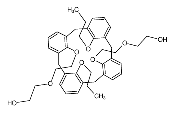 25,27-bis(hydroxy(ethyloxyethyl)oxy)-26,28-bis(1-propyloxy)calix[4]arene, 1,3-alternate_688330-15-6