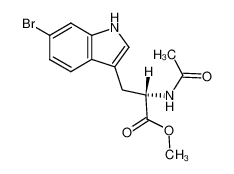 (S)-2-Acetylamino-3-(6-bromo-1H-indol-3-yl)-propionic acid methyl ester_68836-01-1