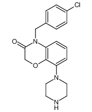4-(4-chloro-benzyl)-8-piperazin-1-yl-4H-benzo[1,4]oxazin-3-one_688363-93-1