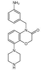 4-(3-Amino-benzyl)-8-piperazin-1-yl-4H-benzo[1,4]oxazin-3-one_688364-08-1