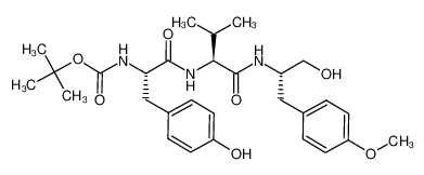 tert-butyl ((S)-1-(((S)-1-(((S)-1-hydroxy-3-(4-methoxyphenyl)propan-2-yl)amino)-3-methyl-1-oxobutan-2-yl)amino)-3-(4-hydroxyphenyl)-1-oxopropan-2-yl)carbamate_688365-41-5