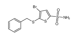 2-Thiophenesulfonamide, 4-bromo-5-[(phenylmethyl)thio]-_68848-48-6