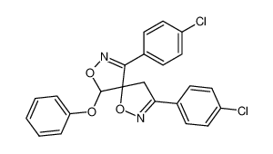3,9-bis-(4-chloro-phenyl)-6-phenoxy-1,7-dioxa-2,8-diaza-spiro[4.4]nona-2,8-diene_68870-48-4