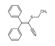 2-ethylsulfanyl-3,3-diphenylprop-2-enenitrile_68872-47-9