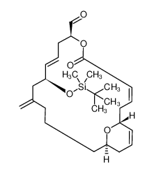 (3Z,9E)-(1R,7S,11S,17R)-11-(tert-butyl-dimethyl-silanyloxy)-13-methylidene-5-oxo-6,21-dioxa-bicyclo[15.3.1]henicosa-3,9,19-triene-7-carbaldehyde_688743-59-1