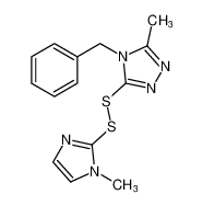 4-benzyl-3-methyl-5-((1-methyl-1H-imidazol-2-yl)disulfaneyl)-4H-1,2,4-triazole_688744-52-7