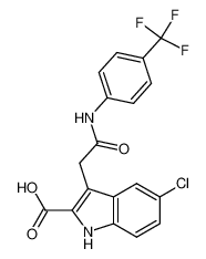 5-Chloro-3-[(4-trifluoromethyl-phenylcarbamoyl)-methyl]-1H-indole-2-carboxylic acid_688748-36-9