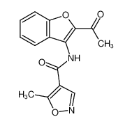 N-(2-acetylbenzofuran-3-yl)-5-methylisoxazole-4-carboxamide_688756-87-8