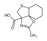 2-methyl-6,7,8,9-tetrahydro-5aH-benzo[4,5]thieno[3,4-d]oxazole-3a-carboxylic acid_68876-65-3
