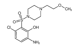 6-amino-3-chloro-2-[4-(2-methoxyethyl)-piperazine-1-sulfonyl]-phenol_688763-69-1