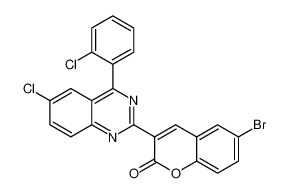 6-bromo-3-(6-chloro-4-(2-chlorophenyl)quinazolin-2-yl)-2H-chromen-2-one_688767-28-4