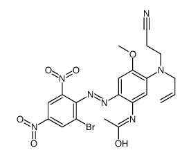 N-[2-[(2-bromo-4,6-dinitrophenyl)diazenyl]-5-[2-cyanoethyl(prop-2-enyl)amino]-4-methoxyphenyl]acetamide_68877-63-4