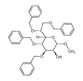 methyl 3,4,6,7-tetra-O-benzyl-D-glycero-α-D-mannoheptopyranoside_688800-15-9