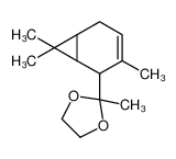 2-methyl-2-(4,7,7-trimethyl-5-bicyclo[4.1.0]hept-3-enyl)-1,3-dioxolane_68891-89-4