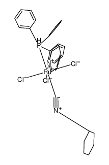 trichloro(cyclohexyl isocyanide)(pyridine)(triphenylphosphine)ruthenium(III)_68894-82-6