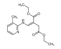 α-(ethoxycarbonyl-methyl)-β-(3-methyl-2-pyridyl-amino)-acrylic acid ethyl ester_68897-12-1