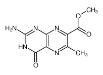 2-amino-6-methyl-4-oxo-3,4-dihydro-pteridine-7-carboxylic acid methyl ester_68904-14-3