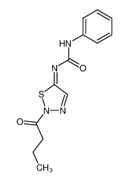 2-butyryl-5-phenylcarbamoylimino-2H-[1,2,3]thiadiazole_68913-74-6