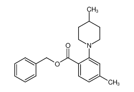 benzyl 4-methyl-2-(4-methyl-1-piperidinyl)benzoate_689140-49-6