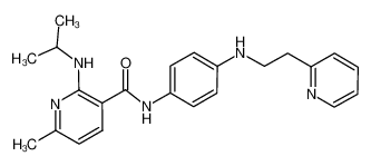 2-(isopropylamino)-6-methyl-N-(4-{[2-(2-pyridinyl)ethyl]amino}phenyl)nicotinamide_689164-13-4
