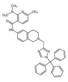 2-(dimethylamino)-6-methyl-N-{2-[(1-trityl-1H-1,2,4-triazol-3-yl)methyl]-1,2,3,4-tetrahydro-6-isoquinolinyl}nicotinamide_689166-38-9