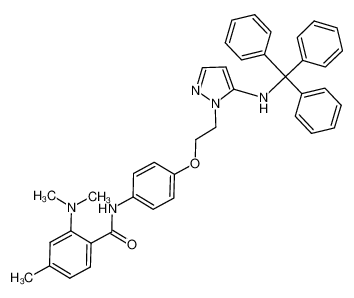 2-(dimethylamino)-4-methyl-N-(4-{2-[5-(tritylamino)-1H-pyrazol-1-yl]ethoxy}phenyl)benzamide_689178-80-1