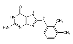 6H-Purin-6-one, 2-amino-8-[(2,3-dimethylphenyl)amino]-1,7-dihydro-_689219-43-0