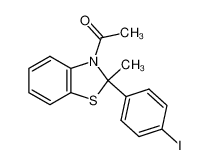 1-[2-(4-Iodo-phenyl)-2-methyl-benzothiazol-3-yl]-ethanone_68925-48-4