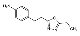 4-[2-(5-ethyl-1,3,4-oxadiazol-2-yl)ethyl]aniline_689251-59-0