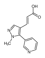 2-Propenoic acid, 3-[1-methyl-5-(3-pyridinyl)-1H-pyrazol-4-yl]-, (2E)-_689251-94-3