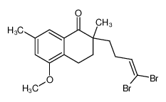2-(4,4-dibrombut-3-enyl)-5-methoxy-2,7-dimethyl-3,4-dihydro-2H-naphthalen-1-one_689254-57-7