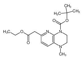 tert-butyl 6-(2-ethoxy-2-oxoethyl)-1-methyl-2, 3-dihydropyrido[2,3-b]pyrazine-4-(1H)-carboxylate_689259-34-5
