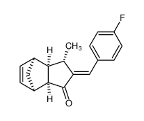 (3S,3aS,4S,7R,7aS)-2-((E)-4-fluorobenzylidene)-3-methyl-2,3,3a,4,7,7a-hexahydro-1H-4,7-methanoinden-1-one_689290-71-9