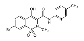 7-bromo-4-hydroxy-2-methyl-N-(5-methylpyridin-2-yl)-2H-benzo[e][1,2]thiazine-3-carboxamide 1,1-dioxide CAS:689293-17-2 manufacturer & supplier