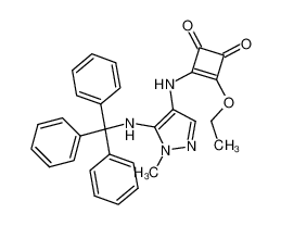 3-ethoxy-4-{[1-methyl-5-(tritylamino)-1H-pyrazol-4-yl]amino}-3-cyclobutene-1,2-dione_689294-44-8