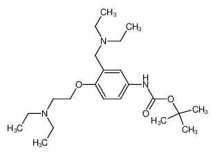 [4-(2-diethylamino-ethoxy)-3-diethylaminomethyl-phenyl]-carbamic acid tert-butyl ester_689299-98-7