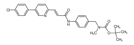 (4-{(E)-3-[5-(4-chloro-phenyl)-pyridin-2-yl]-acryloylamino}-benzyl)methyl-carbamic acid tert-butyl ester_689300-94-5