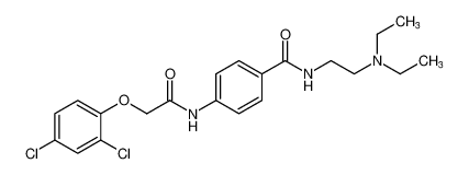 4-(2-(2,4-dichlorophenoxy)acetamido)-N-(2-(diethylamino)ethyl)benzamide_689301-18-6
