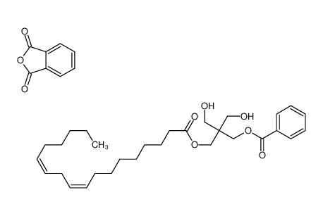 2-benzofuran-1,3-dione,[2,2-bis(hydroxymethyl)-3-[(9Z,12Z)-octadeca-9,12-dienoyl]oxypropyl] benzoate_68936-91-4