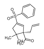 1-((R)-1-Allyl-3-benzenesulfonyl-5,5-dimethyl-cyclopent-2-enyl)-ethanone_68940-22-7