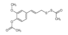 Acetyl-trans-3-(4-acetoxy-3-methoxyphenyl)-2-propenyldisulfid_68946-40-7