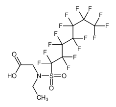 2-[ethyl(1,1,2,2,3,3,4,4,5,5,6,6,7,7,7-pentadecafluoroheptylsulfonyl)amino]acetic acid_68957-63-1